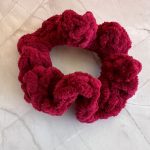 Λαστιχάκι για τα μαλλιά μπορντώ βελουτέ