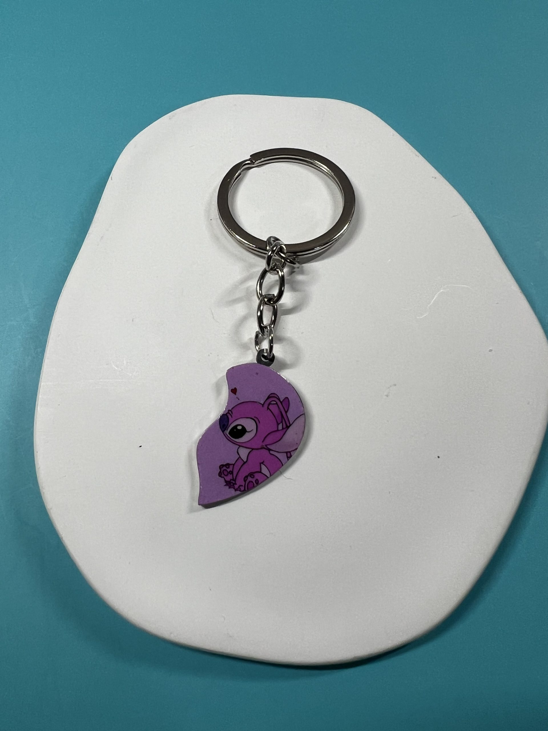 KEY185 Μπρελόκ Angel μισή καρδιά - Image 1