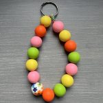 Μπρελόκ πολύχρωμες χάντρες