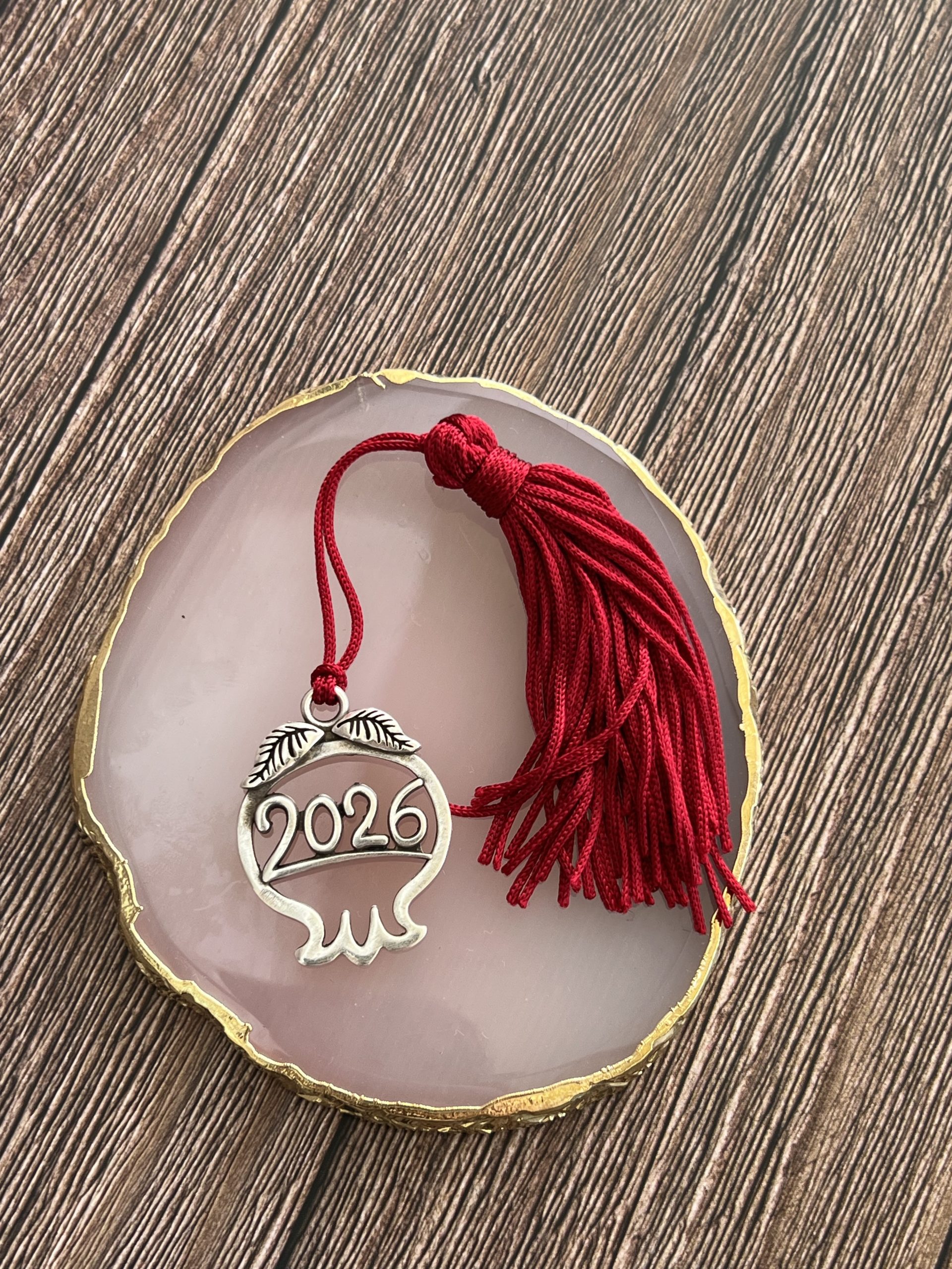 XD14 Γούρι Ασημί Ρόδι - Image 1