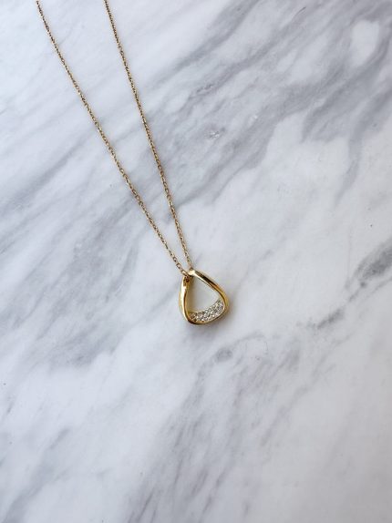 Zircon Triangle Necklace